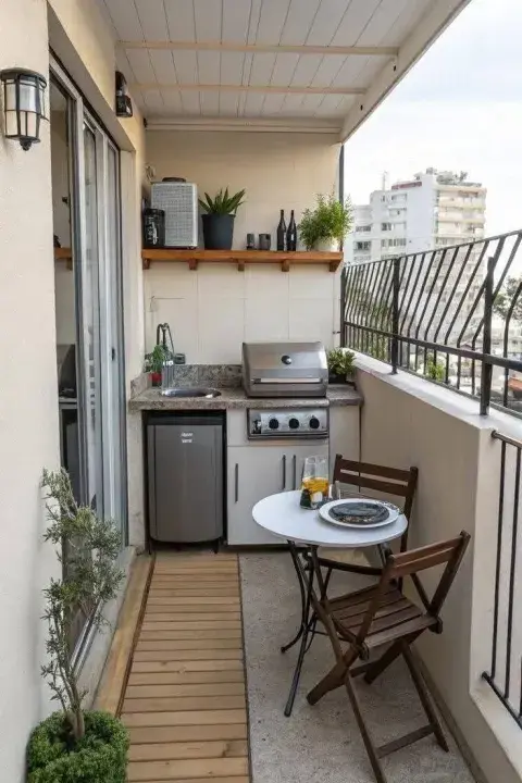 Balcones con parrilla: cómo lograr un rincón con onda y aprovechar el espacio al máximo Balcones con parrilla: cómo lograr un rincón con onda y aprovechar el espacio al máximo