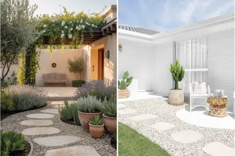 Mini patios con piedras: ideas para darles onda y estilo