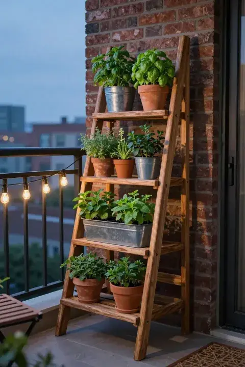Foto de deco en balcón pequeño. Foto de deco en balcón pequeño.
