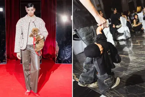 Bullbenny llevó bebotes como accesorio y Las Pepas, perritos de verdad. Bullbenny llevó bebotes como accesorio y Las Pepas, perritos de verdad.