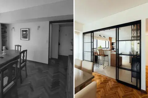 El antes y el después de la reforma.