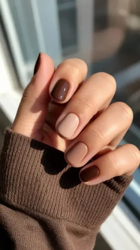 Los colores inspirados en la naturaleza —como terracota, chocolate, caramelo o nude tostado— son protagonistas del otoño.
