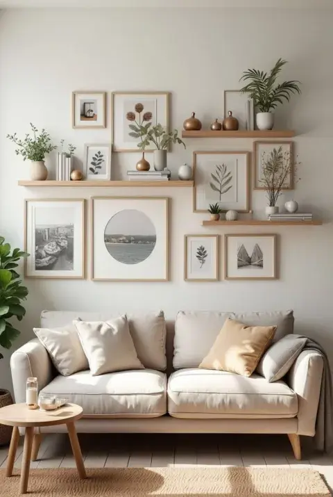 Armar una galería es una de las formas más efectivas de llenar una pared.