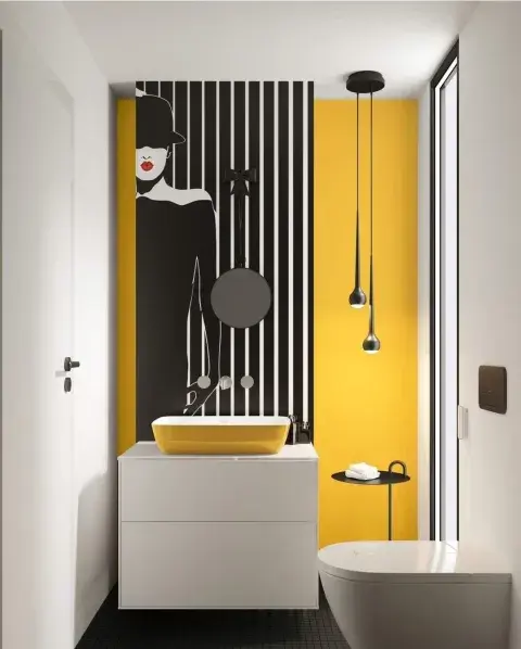 Foto de un baño moderno.
