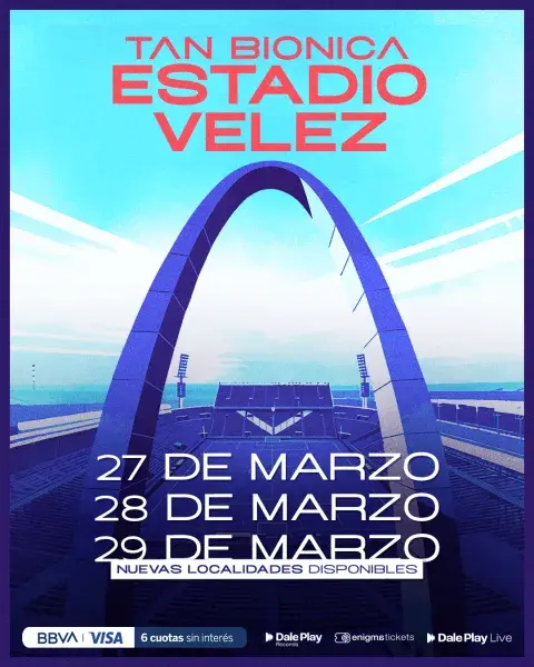 Cómo comprar entradas para los recitales de Tan Biónica en River 2026. Cómo comprar entradas para los recitales de Tan Biónica en River 2026.