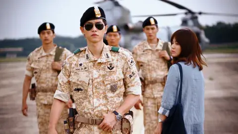 Foto del k-drama Descendientes del sol.