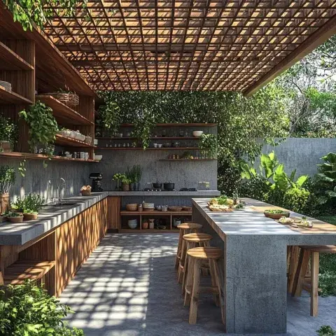 Patios, galerías y quinchos hoy se piensan como verdaderas extensiones de la casa: lugares para relajarse, compartir comidas o simplemente disfrutar del aire libre. Patios, galerías y quinchos hoy se piensan como verdaderas extensiones de la casa: lugares para relajarse, compartir comidas o simplemente disfrutar del aire libre.