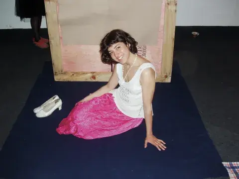 Fernanda Laguna en los años 90.