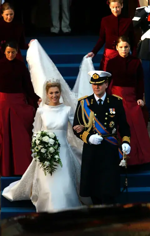Boda real: así era el vestido de Valentino que lució Máxima Zorreguieta al casarse con Guillermo Alejandro. Boda real: así era el vestido de Valentino que lució Máxima Zorreguieta al casarse con Guillermo Alejandro.