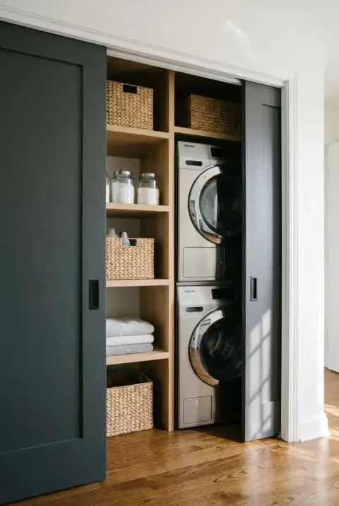 Puertas corredizas en lavaderos: las mejores ideas para ganar espacio y estilo Puertas corredizas en lavaderos: las mejores ideas para ganar espacio y estilo