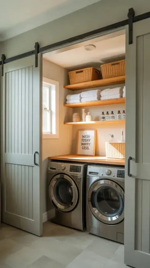 Puertas corredizas en lavaderos: las mejores ideas para ganar espacio y estilo Puertas corredizas en lavaderos: las mejores ideas para ganar espacio y estilo