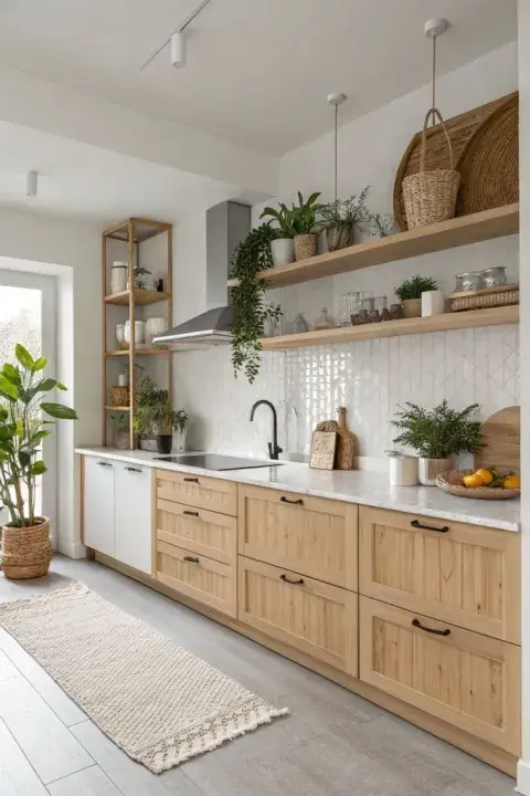 Estantes abiertos vs. alacenas cerradas: qué tendencia gana terreno en las cocinas actuales Estantes abiertos vs. alacenas cerradas: qué tendencia gana terreno en las cocinas actuales