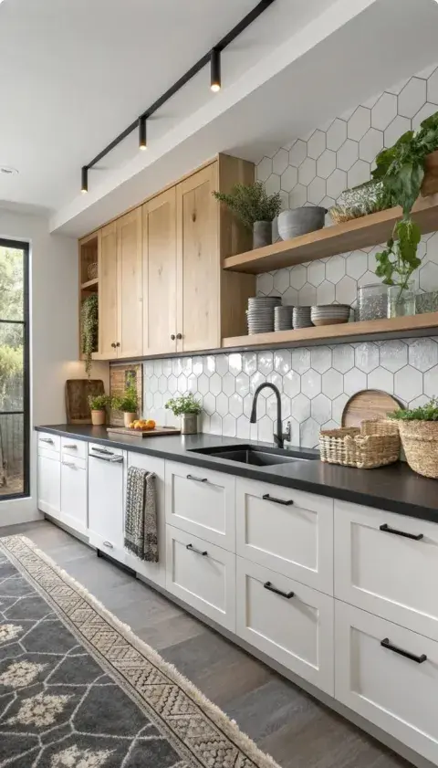 Estantes abiertos vs. alacenas cerradas: qué tendencia gana terreno en las cocinas actuales Estantes abiertos vs. alacenas cerradas: qué tendencia gana terreno en las cocinas actuales