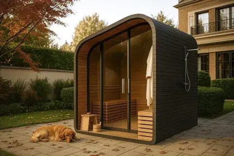 Sauna zero, en Experiencia Living. Sauna zero, en Experiencia Living.