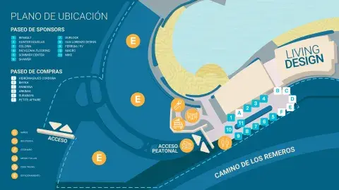 Mapa de ubicación de Experiencia Living 2026. Mapa de ubicación de Experiencia Living 2026.