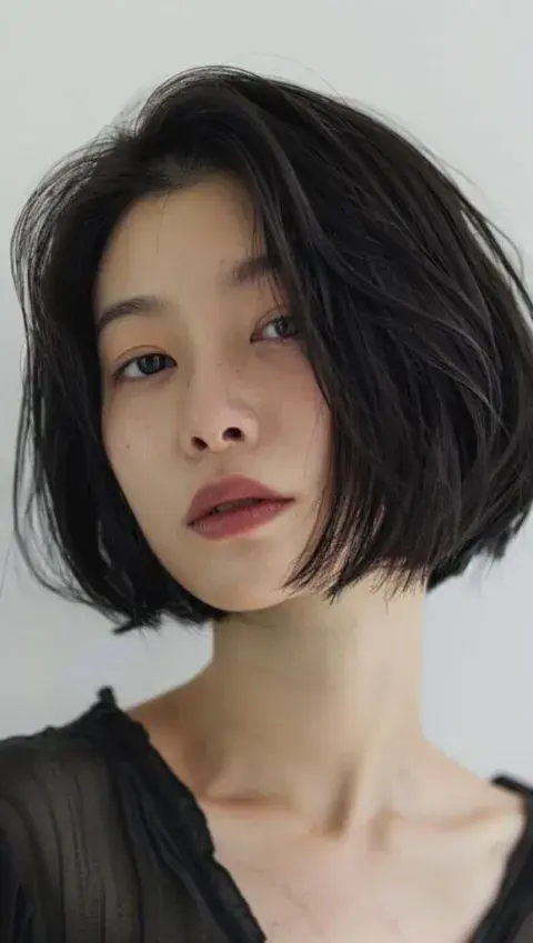 Foto de corte japanese bob.