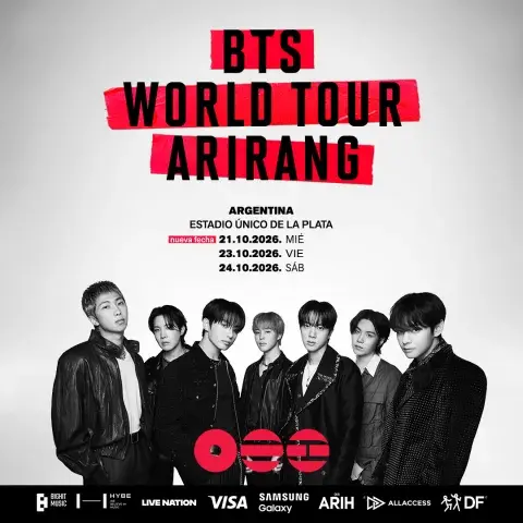 BTS anunció una tercera fecha en Argentina.