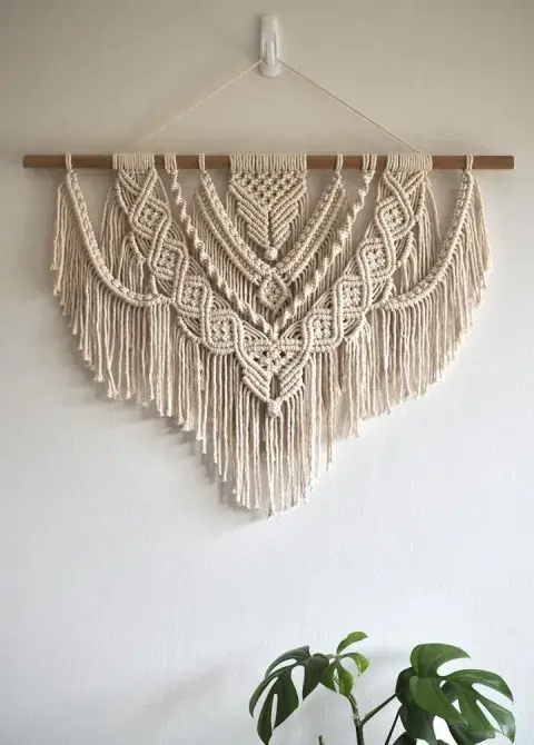 Foto de macramé para principiantes.