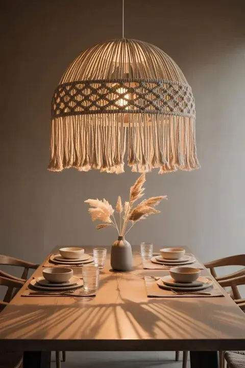 Foto de macramé para principiantes.