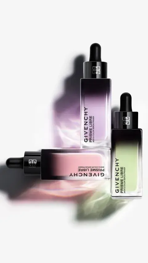  Prisme Libre Skin & Color Serum Primers de Givenchy Beauty, una innovación que combina maquillaje y tratamiento para perfeccionar la piel desde el primer paso. (Givenchy $105.000)