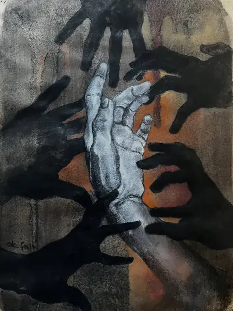 Foto de pintura de Ale Feijo. Foto de pintura de Ale Feijo.