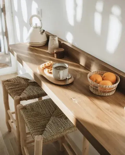 Desayunadores estrechos: ideas para lograr un espacio funcional y agradable