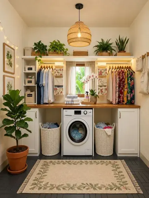 Tiny laundries: trucos deco para organizar un lavadero mini sin perder estilo Tiny laundries: trucos deco para organizar un lavadero mini sin perder estilo