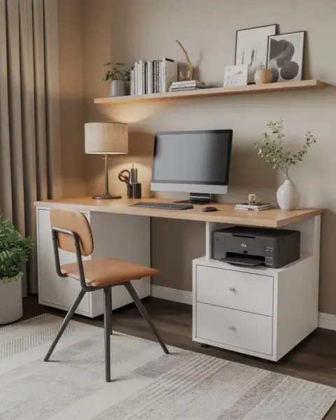 Escritorios estrechos: ideas para armar un rincón funcional y lindo Escritorios estrechos: ideas para armar un rincón funcional y lindo