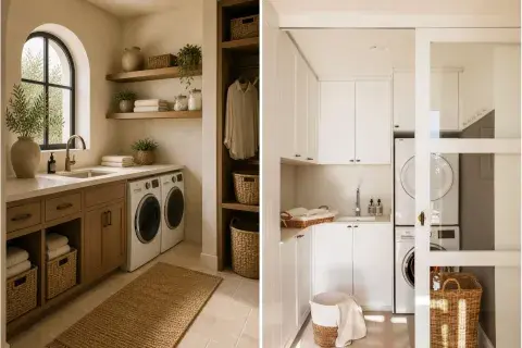 Tiny laundries: trucos deco para organizar un lavadero mini sin perder estilo