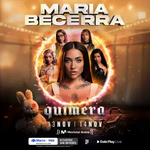 Todo lo que tenés que saber sobre los shows de María Becerra en el Movistar Arena.