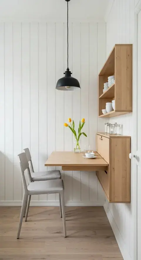 Mueble de cocina empotrados en la pared.