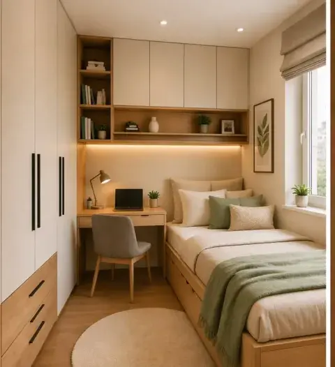 Tiny bedrooms: tendencias deco que hacen que los espacios mini se sientan más amplios Tiny bedrooms: tendencias deco que hacen que los espacios mini se sientan más amplios