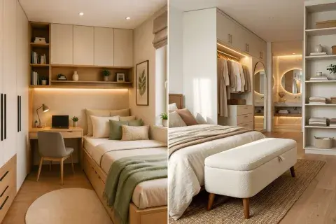 Tiny bedrooms: tendencias deco que hacen que los espacios mini se sientan más amplios