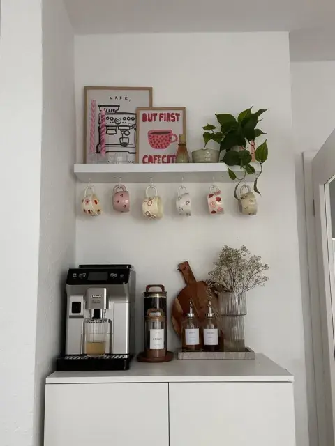 Tiny coffee corners: ideas para crear un rincón de café lindo y funcional Tiny coffee corners: ideas para crear un rincón de café lindo y funcional