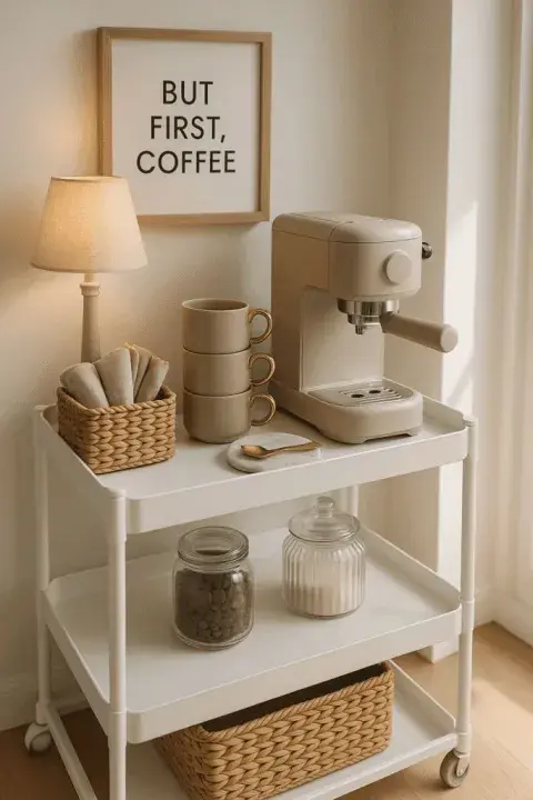 Tiny coffee corners: ideas para crear un rincón de café lindo y funcional Tiny coffee corners: ideas para crear un rincón de café lindo y funcional