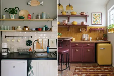 Tiny kitchens: 7 ideas deco para que tu cocina parezca más amplia y luminosa.