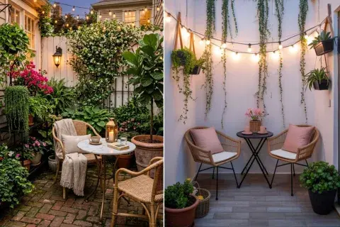 Patios tiny: ideas simples para transformar pocos metros en un refugio otoñal