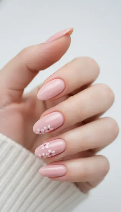 Uñas rosas de invierno