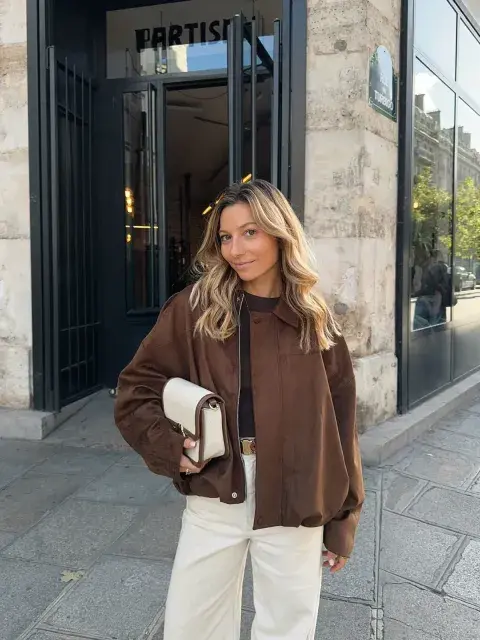 una campera con gamuza una campera con gamuza