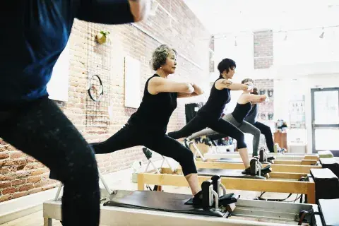 PIlates reformer. PIlates reformer.