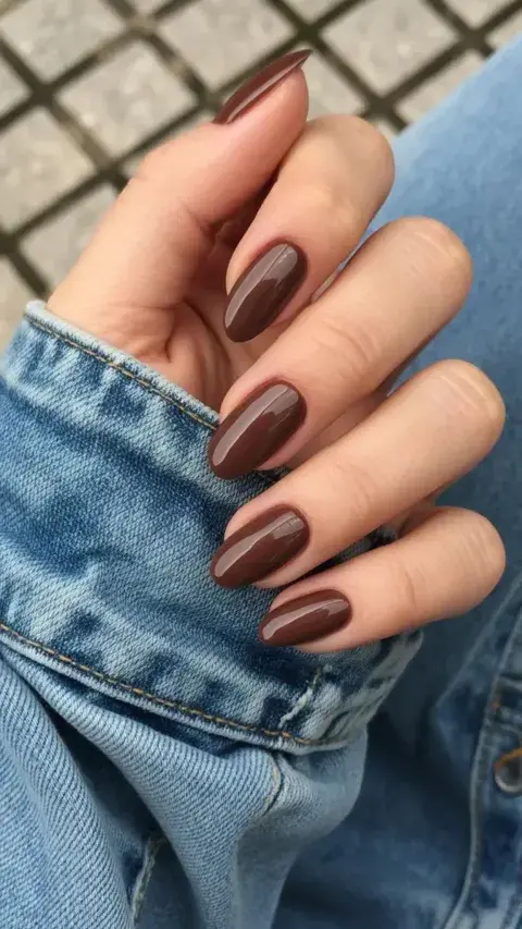 Uñas marrones tendencia