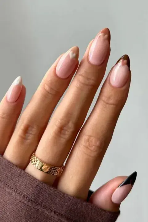 Uñas marrones tendencia