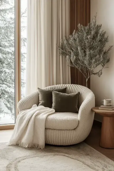 Boucle, pana y lino en sillones. Boucle, pana y lino en sillones.