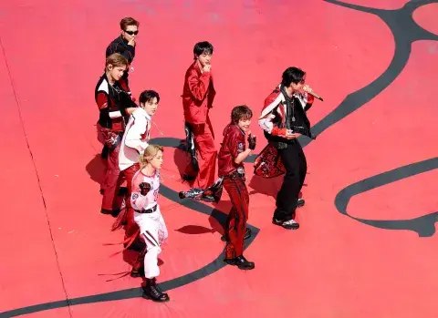 Foto de BTS en el show de entretiempo del Mundial 2026. Foto de BTS en el show de entretiempo del Mundial 2026.