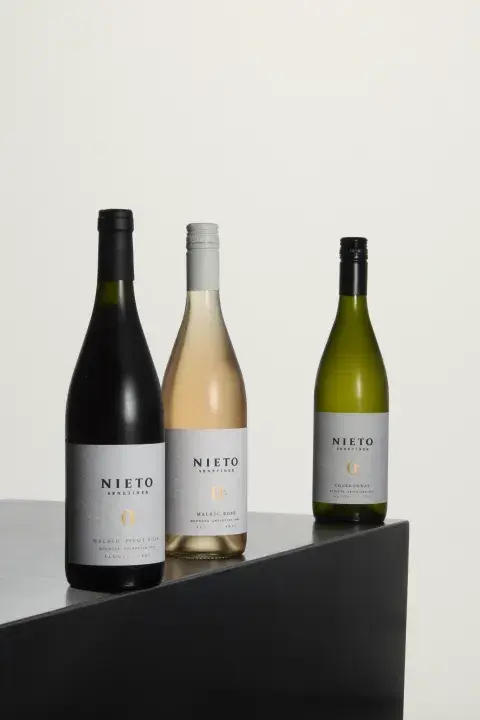 3 etiquetas de vinos cero alcohl de Nieto Senetiner 3 etiquetas de vinos cero alcohl de Nieto Senetiner
