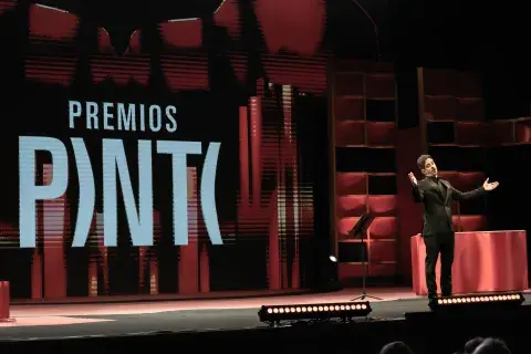 Agustín Aristarán, el presentador de la primera edición de los Premios Pinti.