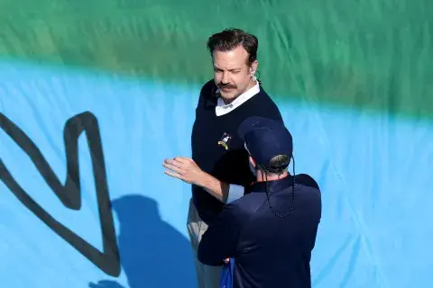 Foto de Ted Lasso en el show de entretiempo del Mundial 2026. Foto de Ted Lasso en el show de entretiempo del Mundial 2026.