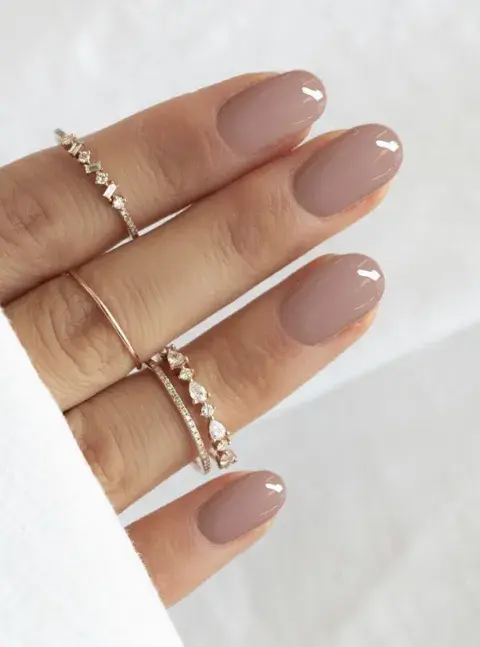 Uñas nude Uñas nude