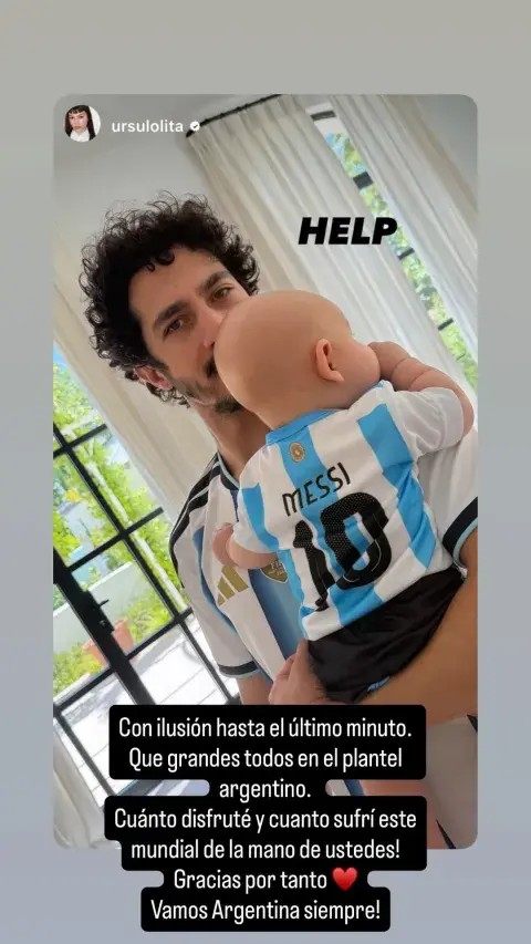 Mensaje de Chino Darín por la final del Mundial. Mensaje de Chino Darín por la final del Mundial.