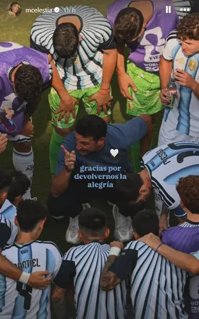 El mensaje de Celeste Cid en agradecimiento a la Selección. El mensaje de Celeste Cid en agradecimiento a la Selección.